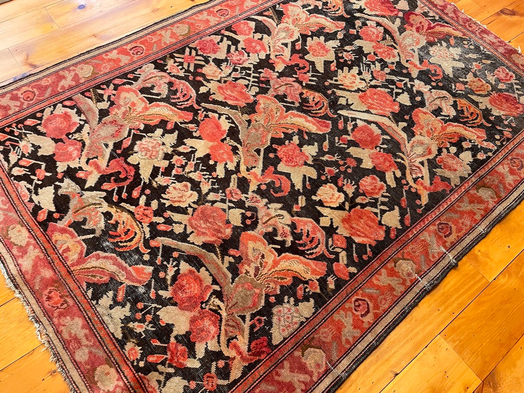 4&#39;1&quot; x 5&#39;10&quot; Antique Caucasian Karabagh Rug