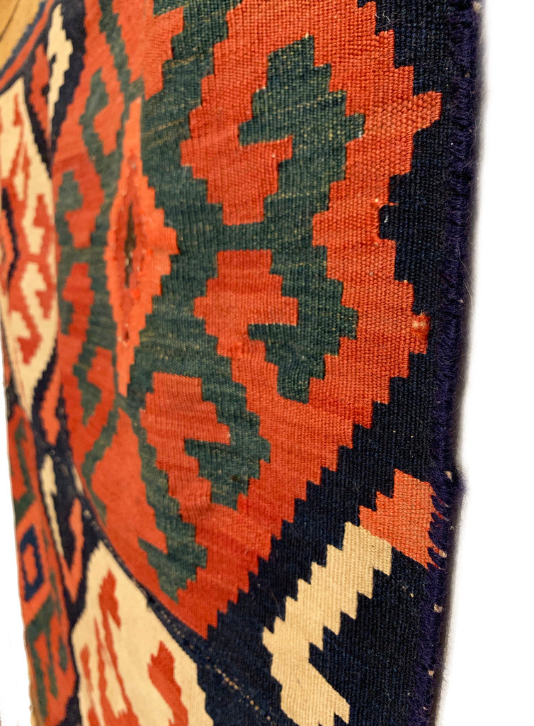 3&#39;0&quot; X 3&#39;10&quot; Antique Caucasian Kilim Small Rug