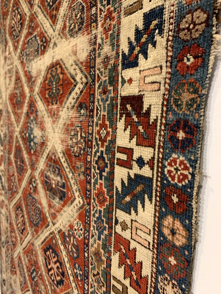 5&#39;4&quot; X 2&#39;10&quot; Antique Caucasian Small Rug
