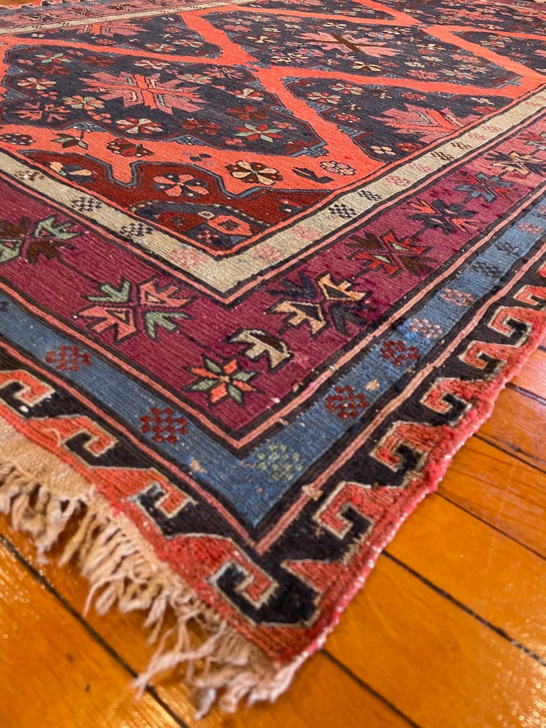 4&#39;10&quot; X 8&#39;0&quot; Antique Caucasian Soumak