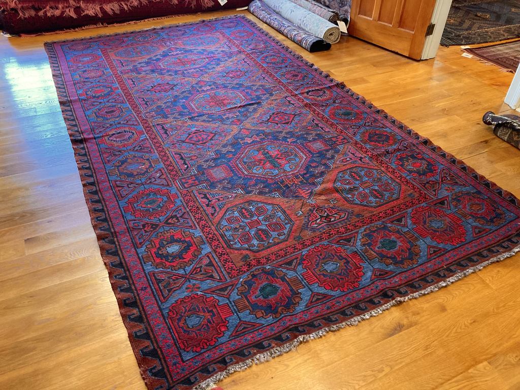 11&#39;7&quot; X 6&#39;8&quot; Antique Caucasian Soumak Rug