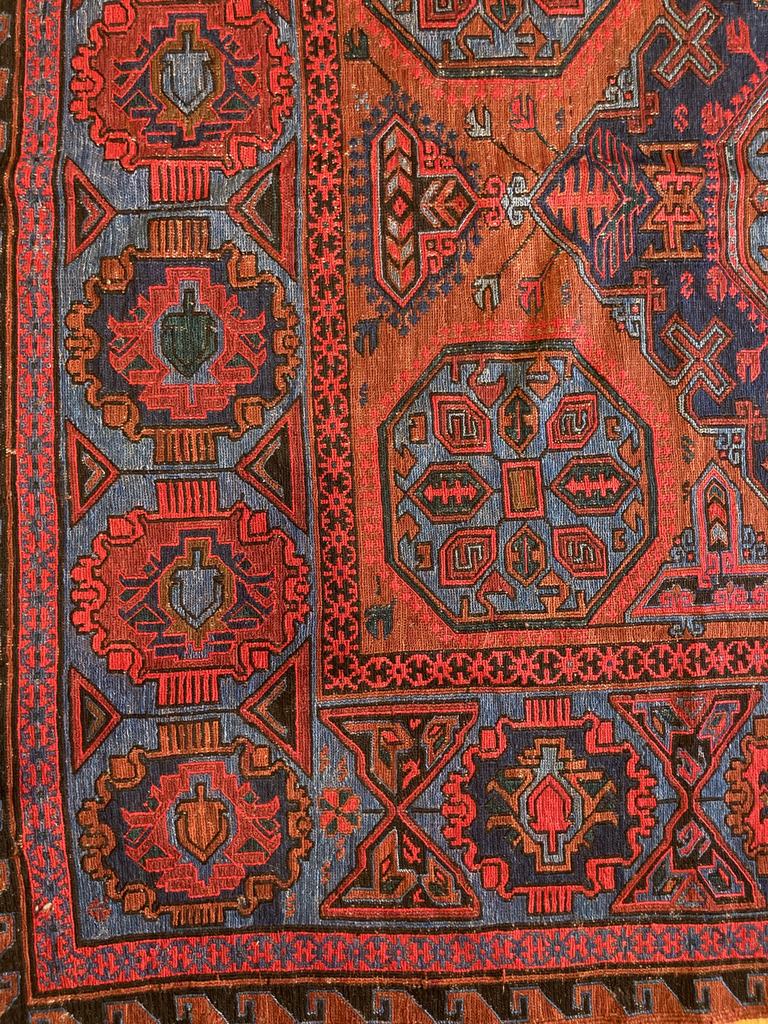 11'7" X 6'8" Antique Caucasian Soumak Rug