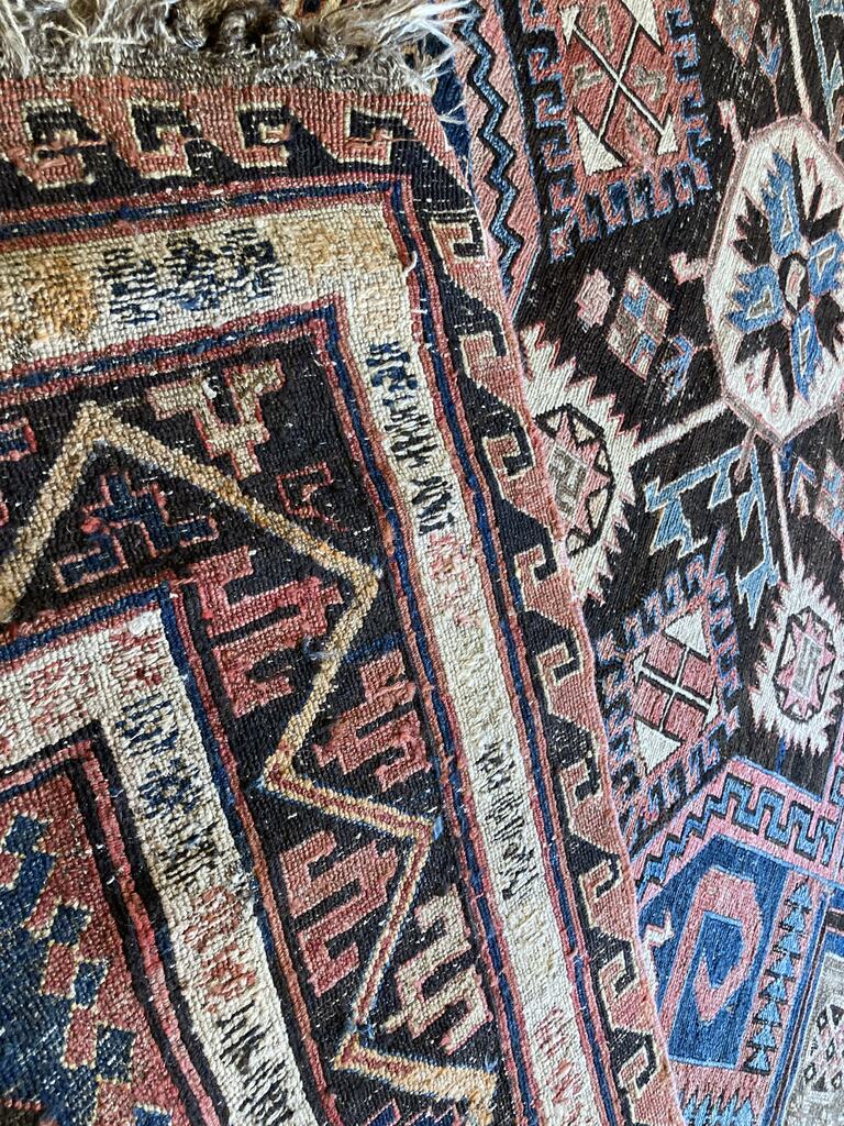 11&#39;4&quot; X 6&#39;1&quot; Antique Caucasian Soumak Rug