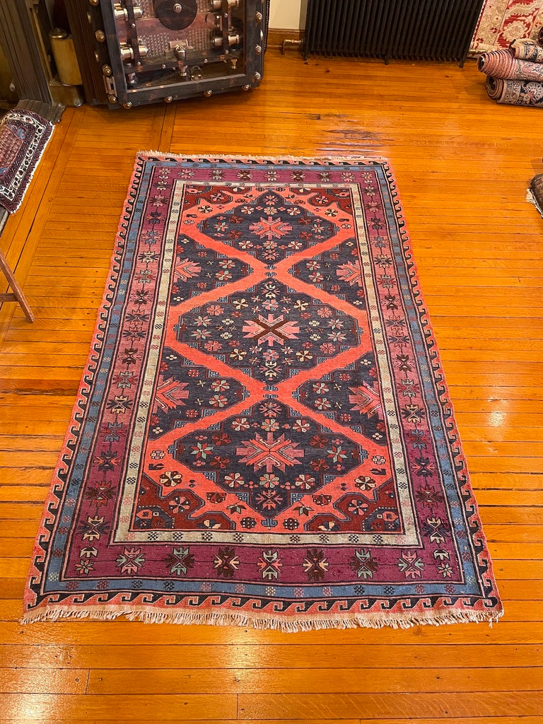 4&#39;10&quot; X 8&#39;0&quot; Antique Caucasian Soumak