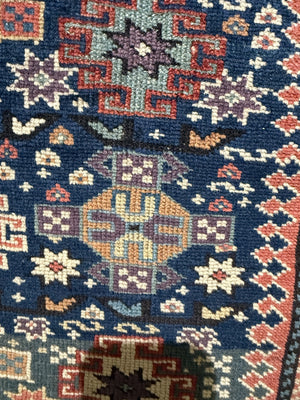 6'6" X 3'11" Antique Chi Chi Rug