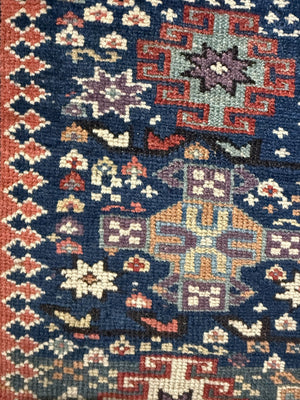 6'6" X 3'11" Antique Chi Chi Rug