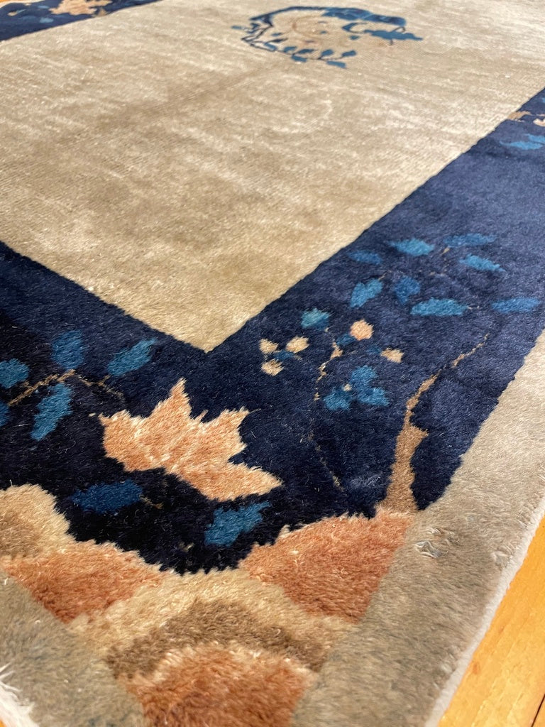 3&#39;0&quot; X 4&#39;8&quot; Antique Chinese Art Deco Small Rug