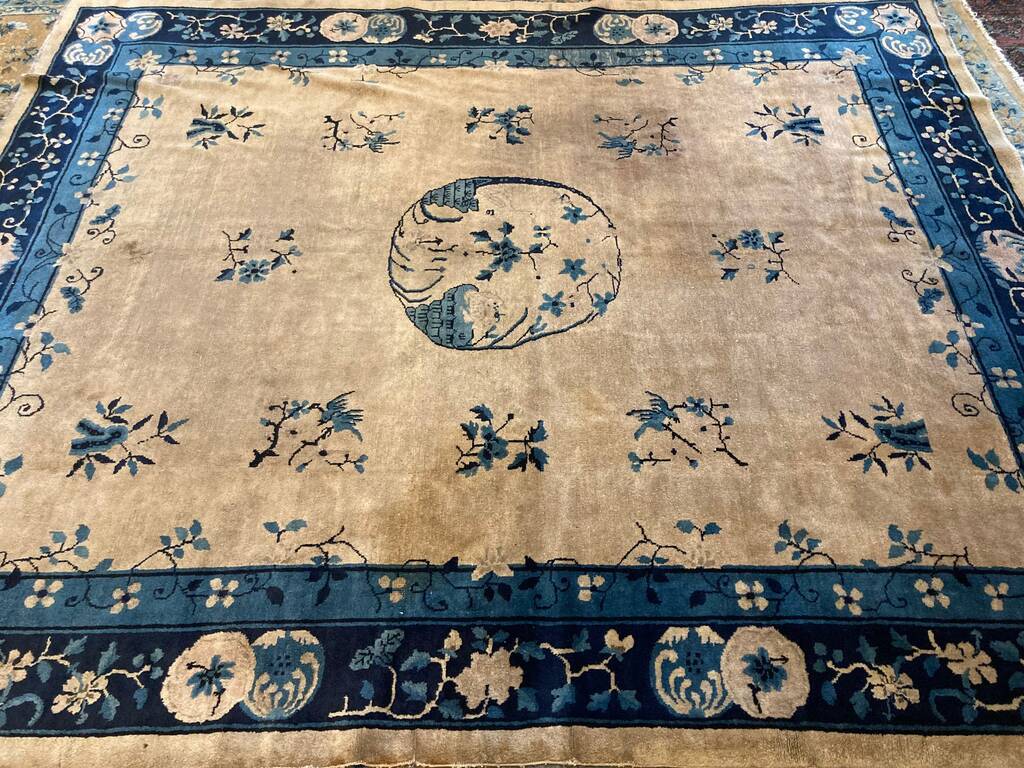 9&#39;8&quot; X 8&#39; Antique Chinese Rug