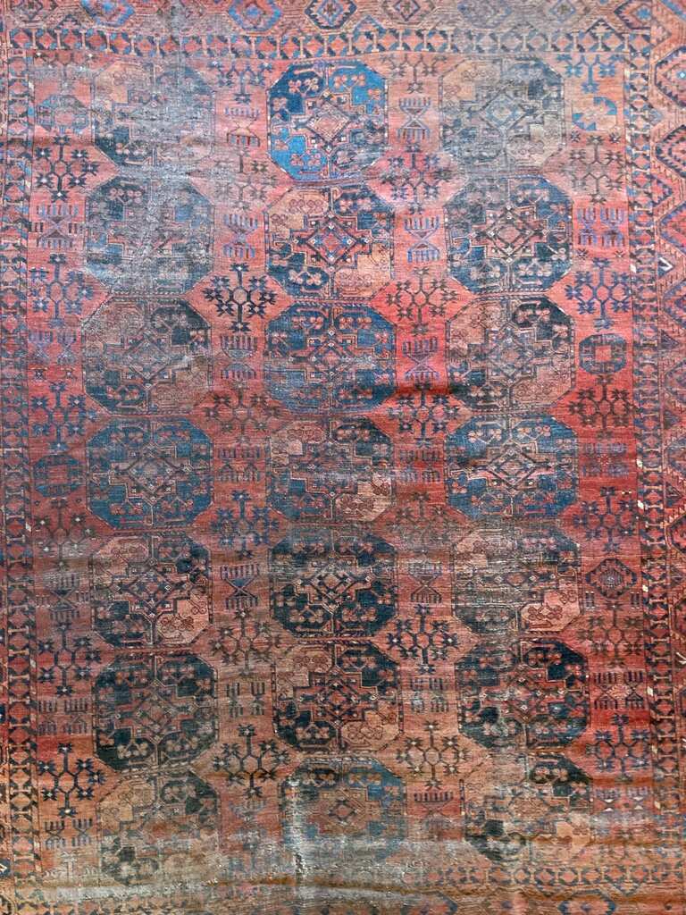 9&#39;6&quot; X 8&#39;6&quot; Antique Early Ersari Beshir Rug