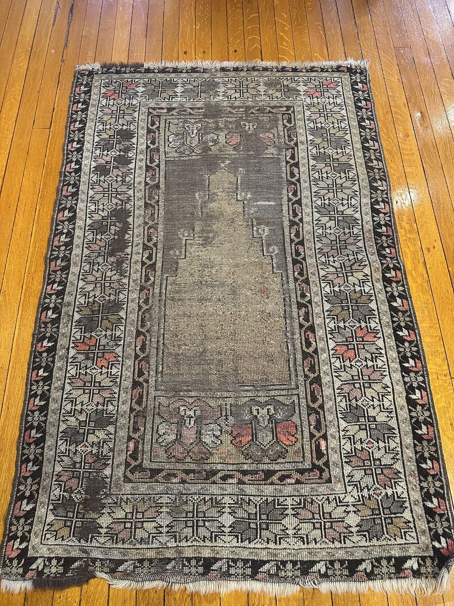 7&#39;4&quot; X 3&#39;8&quot; Antique East Anatolian Kurd Long Rug