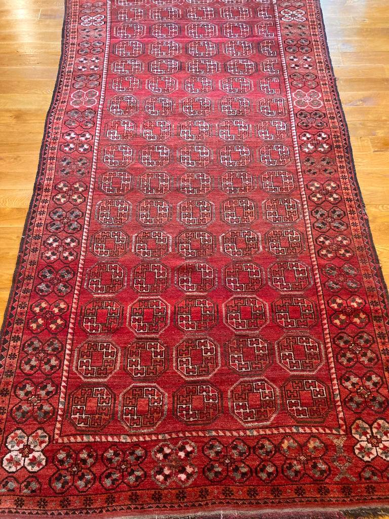10&#39;4&quot; X 5&#39;4&quot; Antique Ersari Beshir Turkoman Long Rug