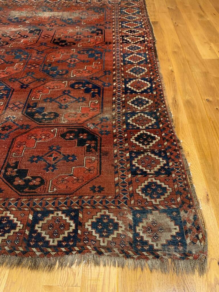 6'11" X 8'2" Antique Ersari Carpet