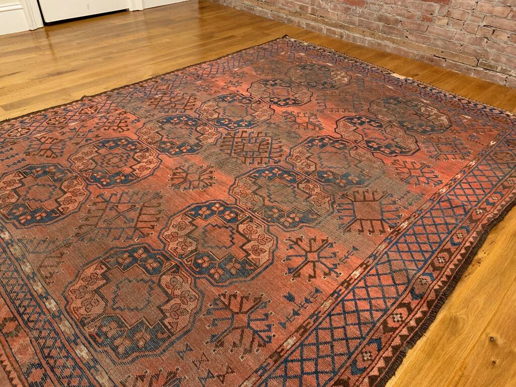7&#39;0&quot; X 9&#39;3&quot; Antique Ersari Carpet