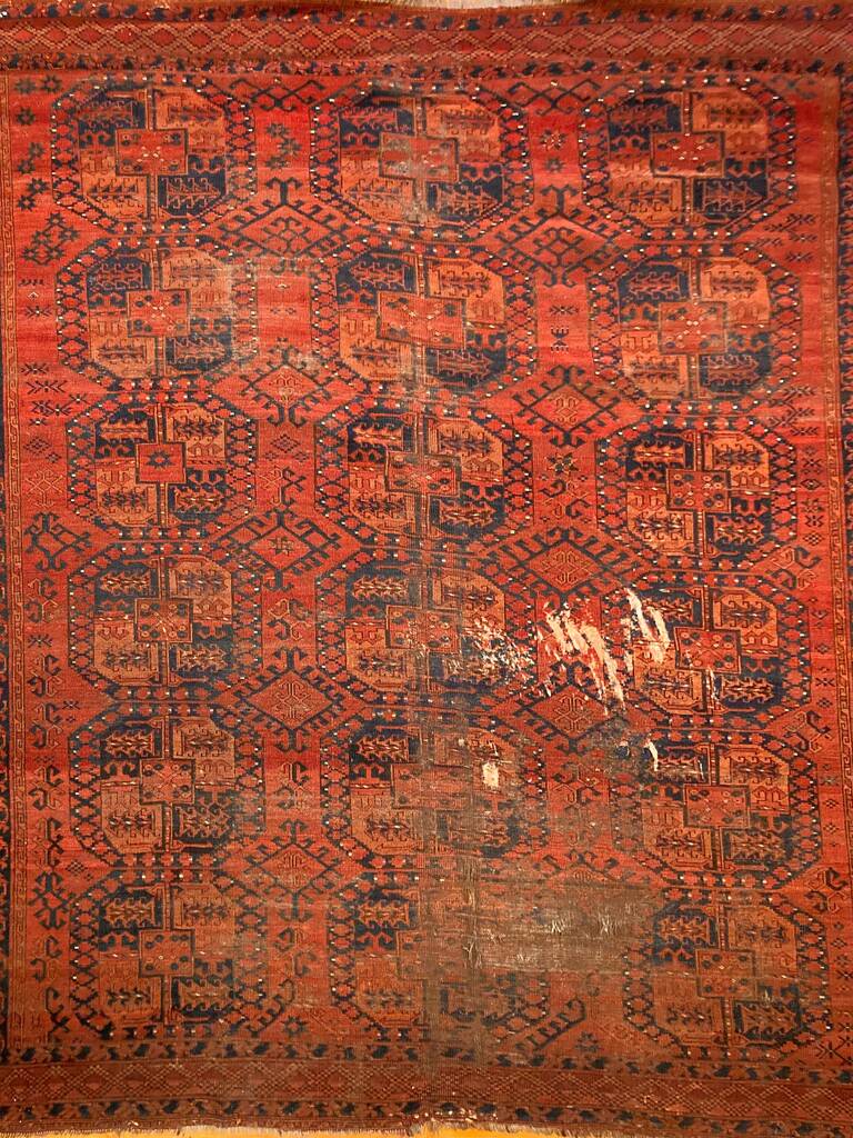 8'8" X 8'4" Antique Ersari Main Carpet