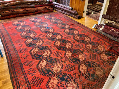 13' X 9'3" Antique Ersari Main Carpet