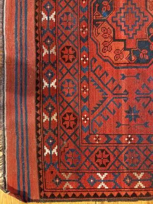 9’8” X 7’8” Antique Ersari Main Carpet 