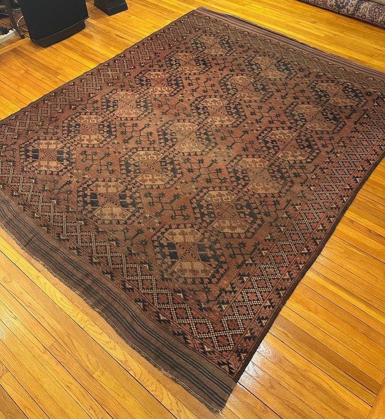 10’3” X 8’4” Antique Ersari Main Carpet