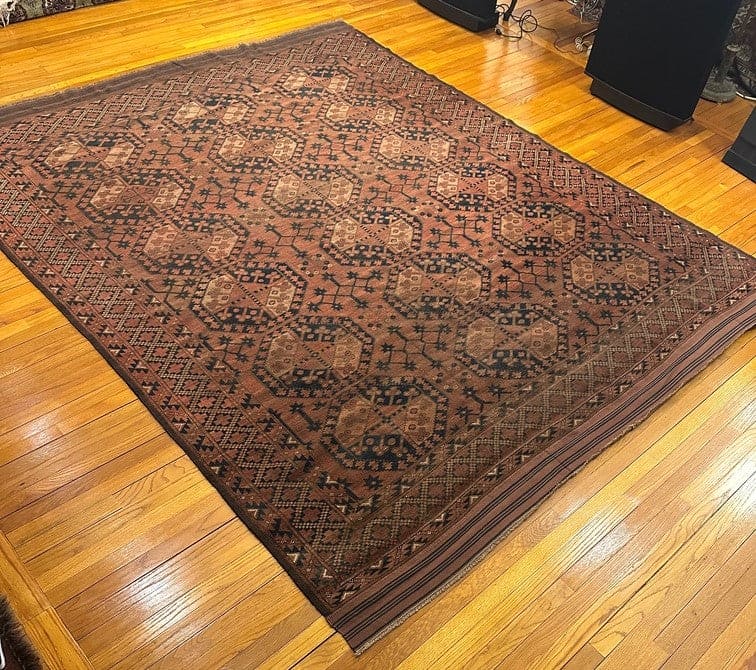 10’3” X 8’4” Antique Ersari Main Carpet