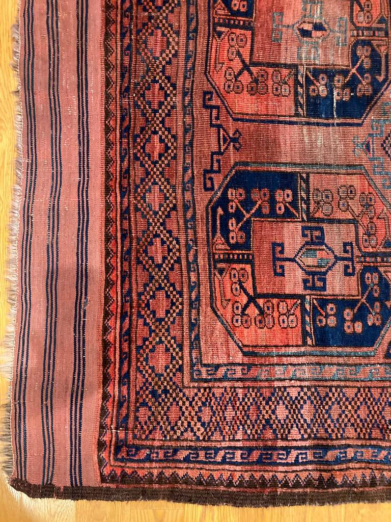 10&#39;1&quot; X 6&#39;8&quot; Antique Ersari Main Carpet