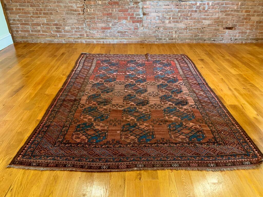 6'1" X 8'5" Antique Ersari Main Carpet