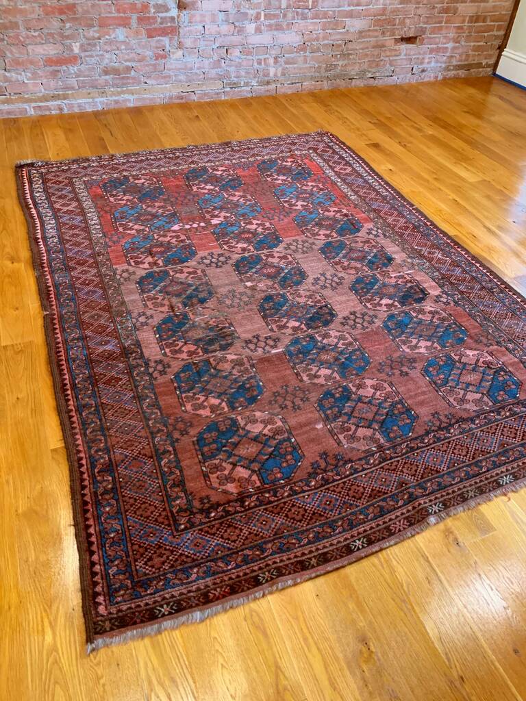 6'1" X 8'5" Antique Ersari Main Carpet