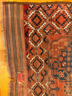 11' X 7'10" Antique Ersari Main Carpet