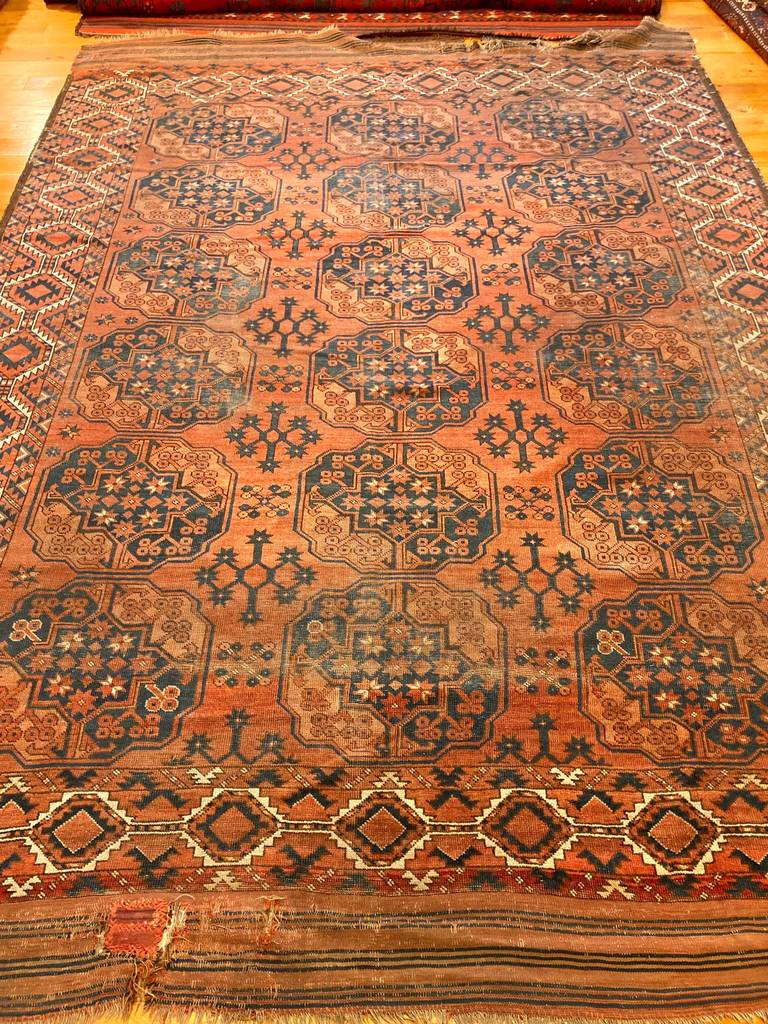 11&#39; X 7&#39;10&quot; Antique Ersari Main Carpet