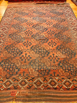 11' X 7'10" Antique Ersari Main Carpet