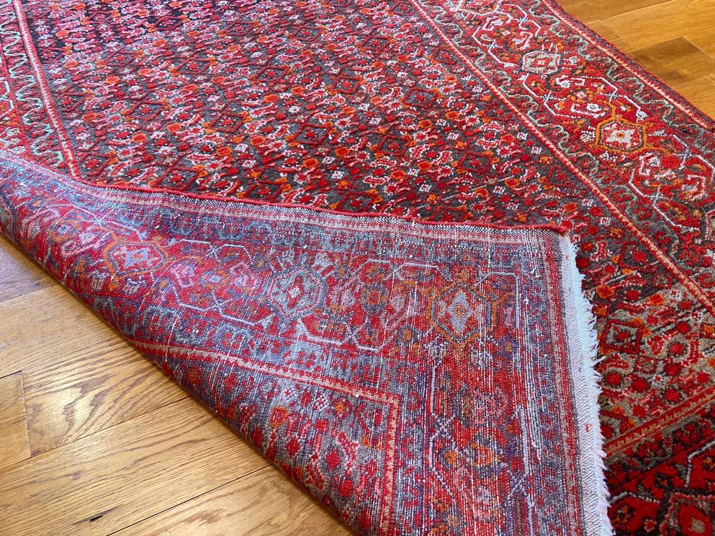 4&#39;6&quot; X 7&#39;5&quot; Antique Fine Persian Senneh Herati Carpet