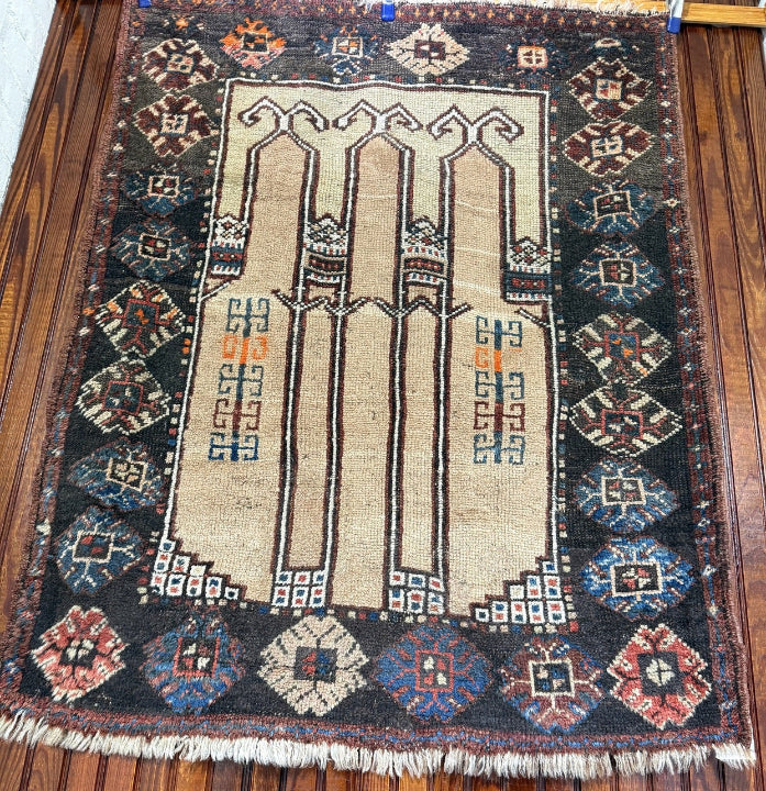 Antique Karapinar Prayer Rug