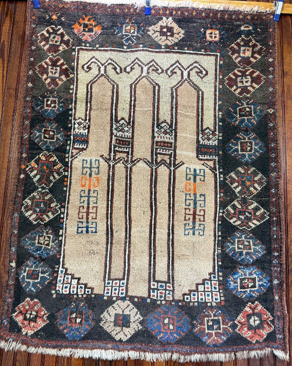 Antique Karapinar Prayer Rug
