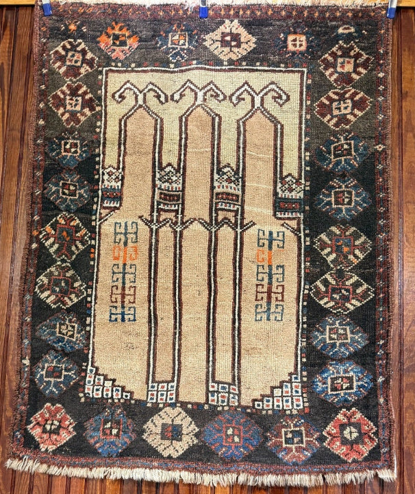 Antique Karapinar Prayer Rug