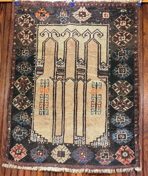 Antique Karapinar Prayer Rug