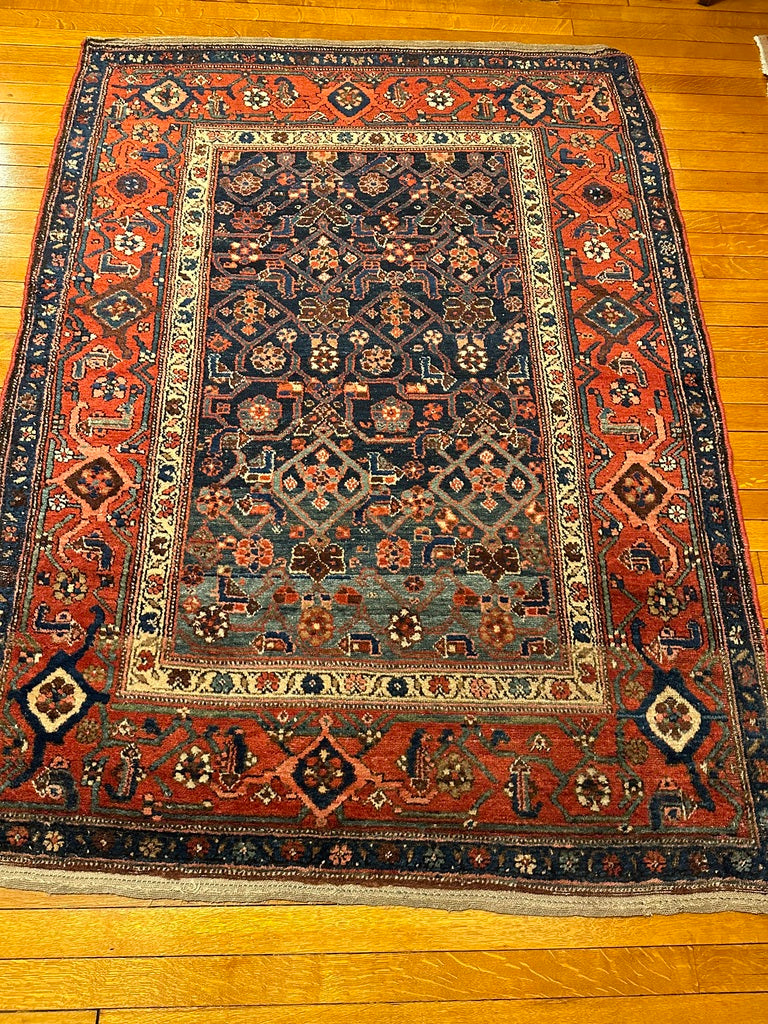 4'7" X 6' Antique Koliyai Tribal Rug