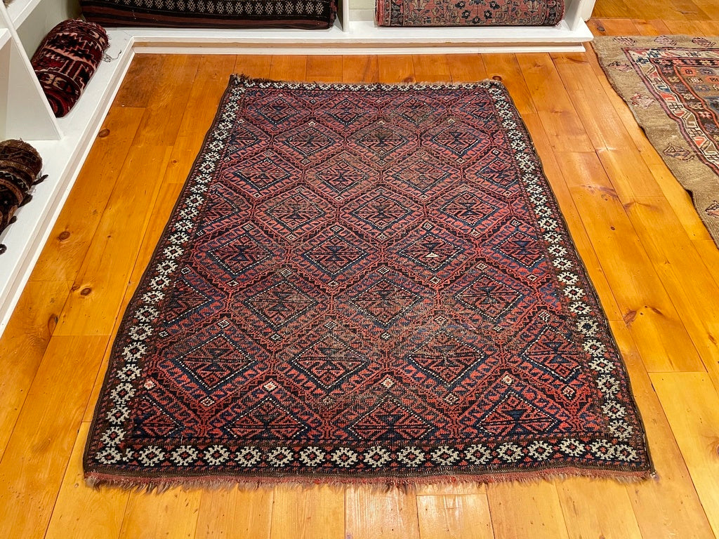 3&#39;6&quot; X 4&#39;8&quot; Antique Kurdish Rug