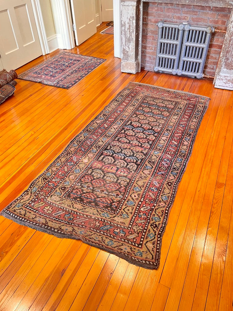 3&#39;5&quot; X 7&#39;3&quot; Antique Kurdish Runner
