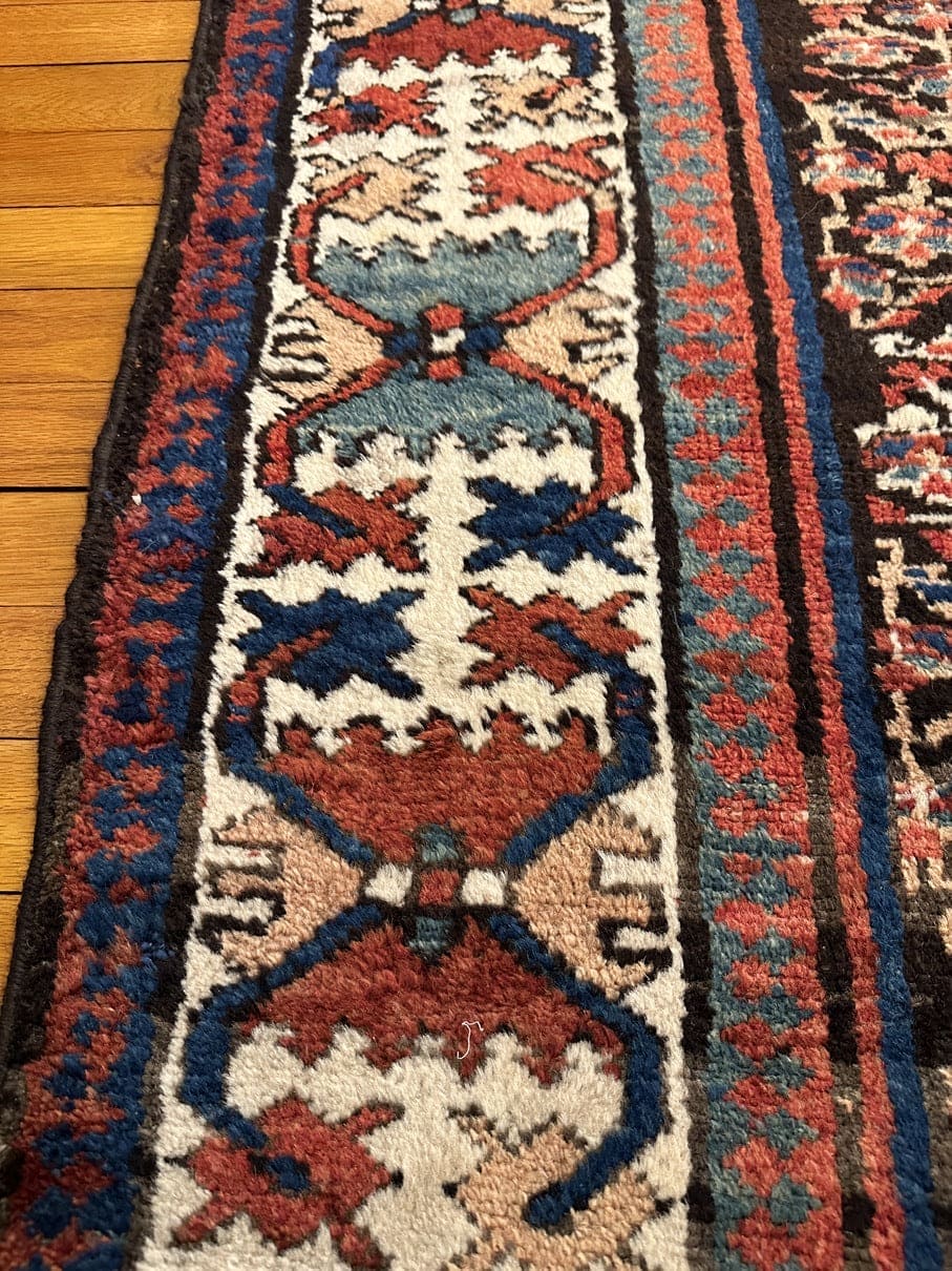 10'9" X 3'9" Antique Kurdish Runner