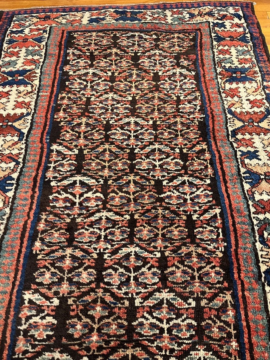 10'9" X 3'9" Antique Kurdish Runner