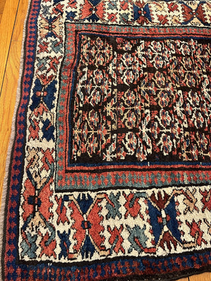 10'9" X 3'9" Antique Kurdish Runner