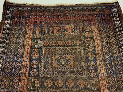 6’8” X 3’4” Antique Maadan Baluch Long Rug