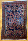 5' X 3'5" Antique Mahajgeran Persian Sarouk Rug