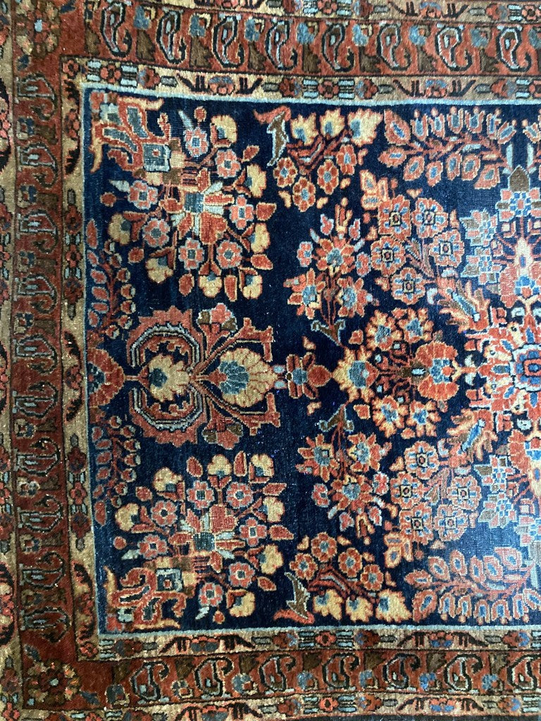5&#39; X 3&#39;5&quot; Antique Mahajiran Persian Sarouk Rug