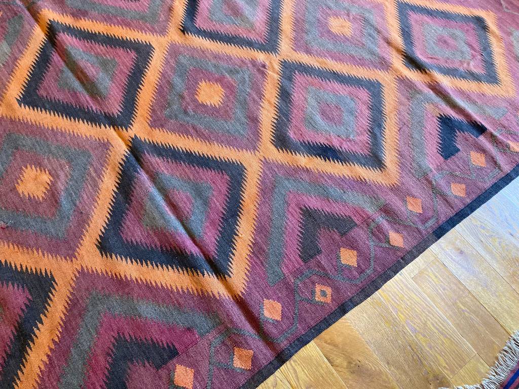 12&#39;5&quot; X 5&#39;3&quot; Antique Maimana Kilim