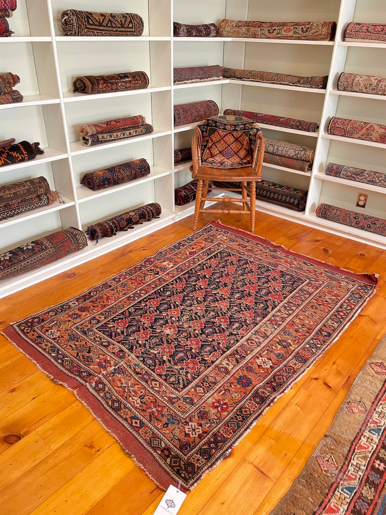 4&#39;5&quot; X 5&#39;10&quot; Antique Persian Afshar Rug