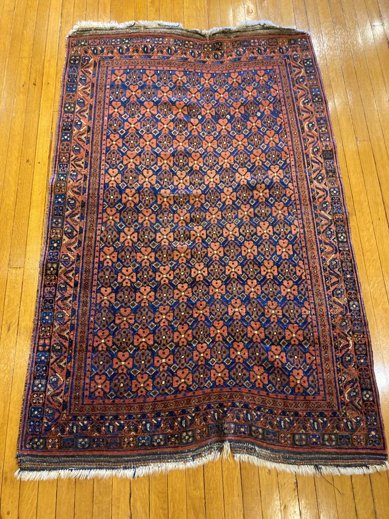 6'8" X 4'4" Antique Persian Afshar Tribal Rug
