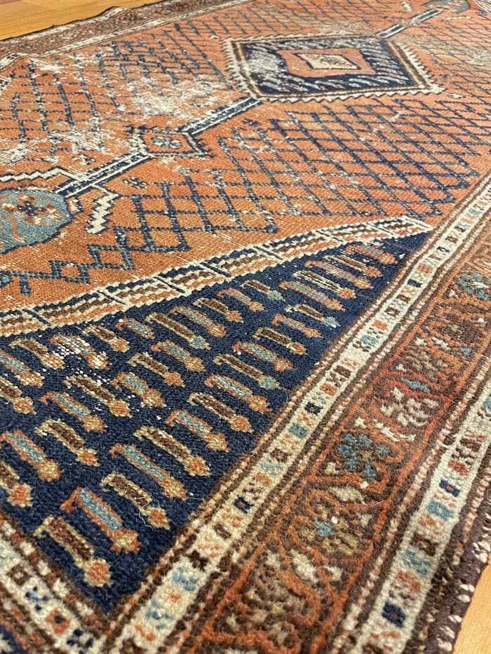 3&#39;3&quot; X 5&#39;9&quot; Antique Persian Hamadan Rug