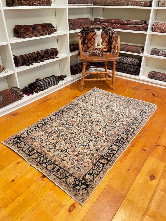 3&#39; X 4&#39;10&quot; Antique Persian Kerman Small Rug