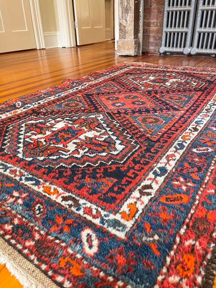 3&#39;6&quot; X 5&#39;8&quot; Antique Persian Kurdish Rug [SH-272]