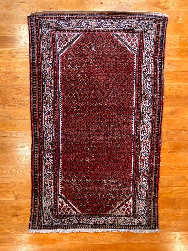 6&#39;9&quot; X 4&#39; Antique Persian Mir Seraband Rug