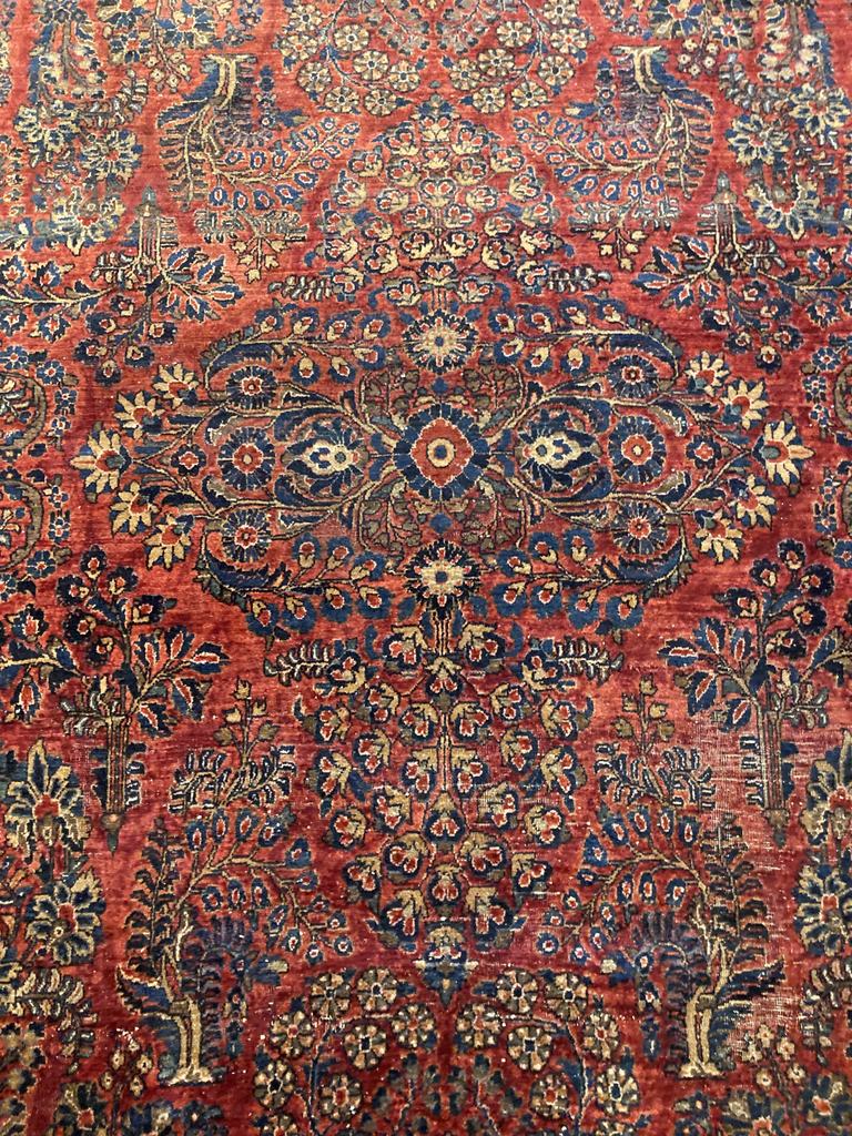 13&#39;10&quot; X 10&#39;1&quot; Antique Persian Sarouk Carpet